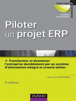 cover image of Piloter un projet ERP--3e édition